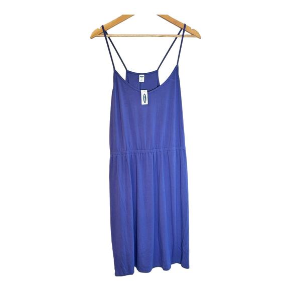 Old Navy Violet Racer Back Mine Dress Romper Large NWT - Picture 1 of 4